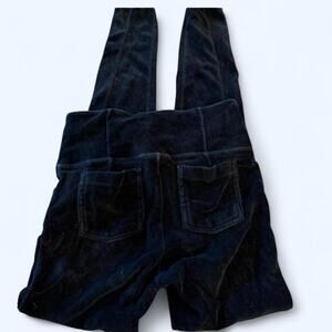 Athleta black velvet leggings size S